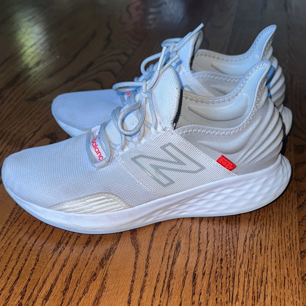 New Balance White and Light Gray Athletic Sneakers- Men’s size 10.5